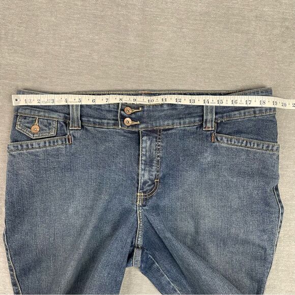 Lee Natural Bootcut Fits Just Below The Waist Denim Jeans Women’s  18W Petite - Picture 5 of 10